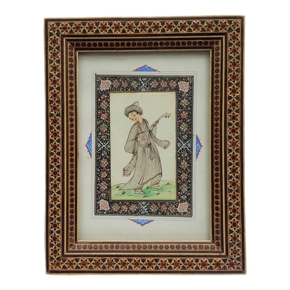 PERSIAN MINIATURE FRAMED PAINTING